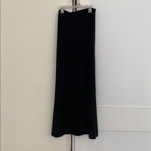 Solid black maxi skirt